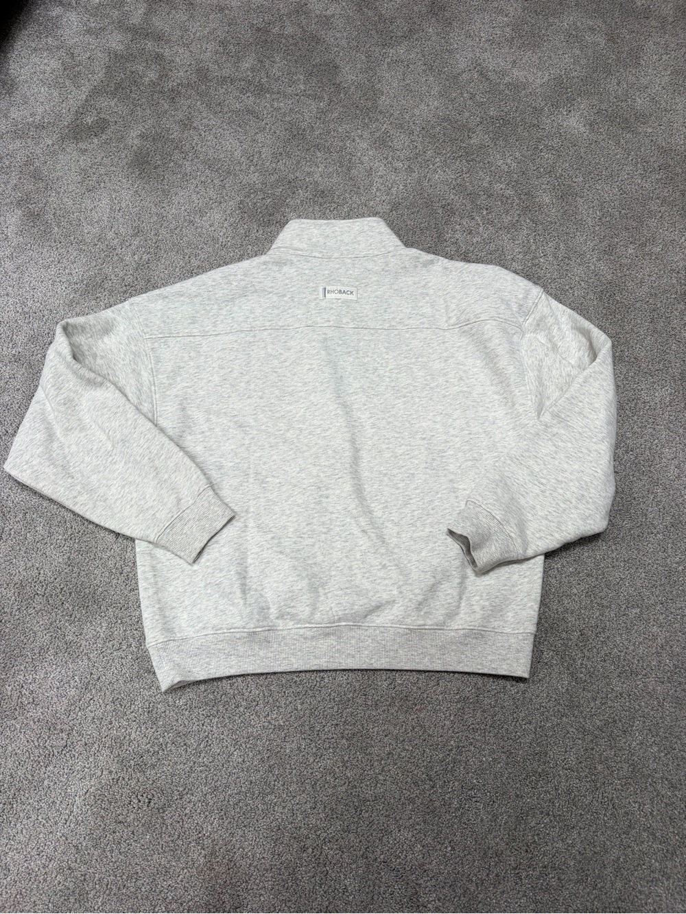 Rhoback Serenity Collegiate Half Zip - Light Gray Notre Dame - Picture 8 of 9
